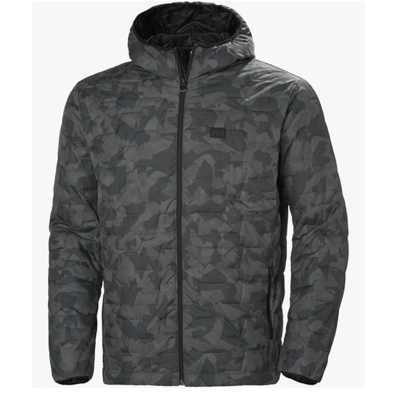 Helly Hansen Men's LIFALOFT™ Hooded Insulator Jacket in Charcoal Camo Size Small - Picture 2 of 15